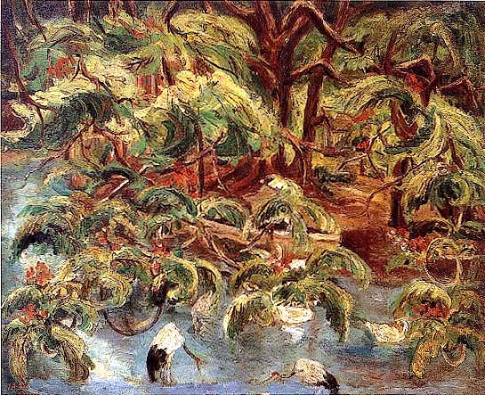 Chen Chengpo, Chiayi Park ????, 1937
Oil on canvas, 23 5/16 x 28 3/16 in. (60.5 x 72.5 cm)
???????????????????????????????????????????????????????????????????????????????????????????????????????????????????????????
CHE-005-PA