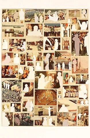 Beth Reisman, Allegiance, 1998
Mixed media on canvas, 46 x 34 in. (116.8 x 86.4 cm)
pigment, wax, newspaper on canvas
REI-011-PA
