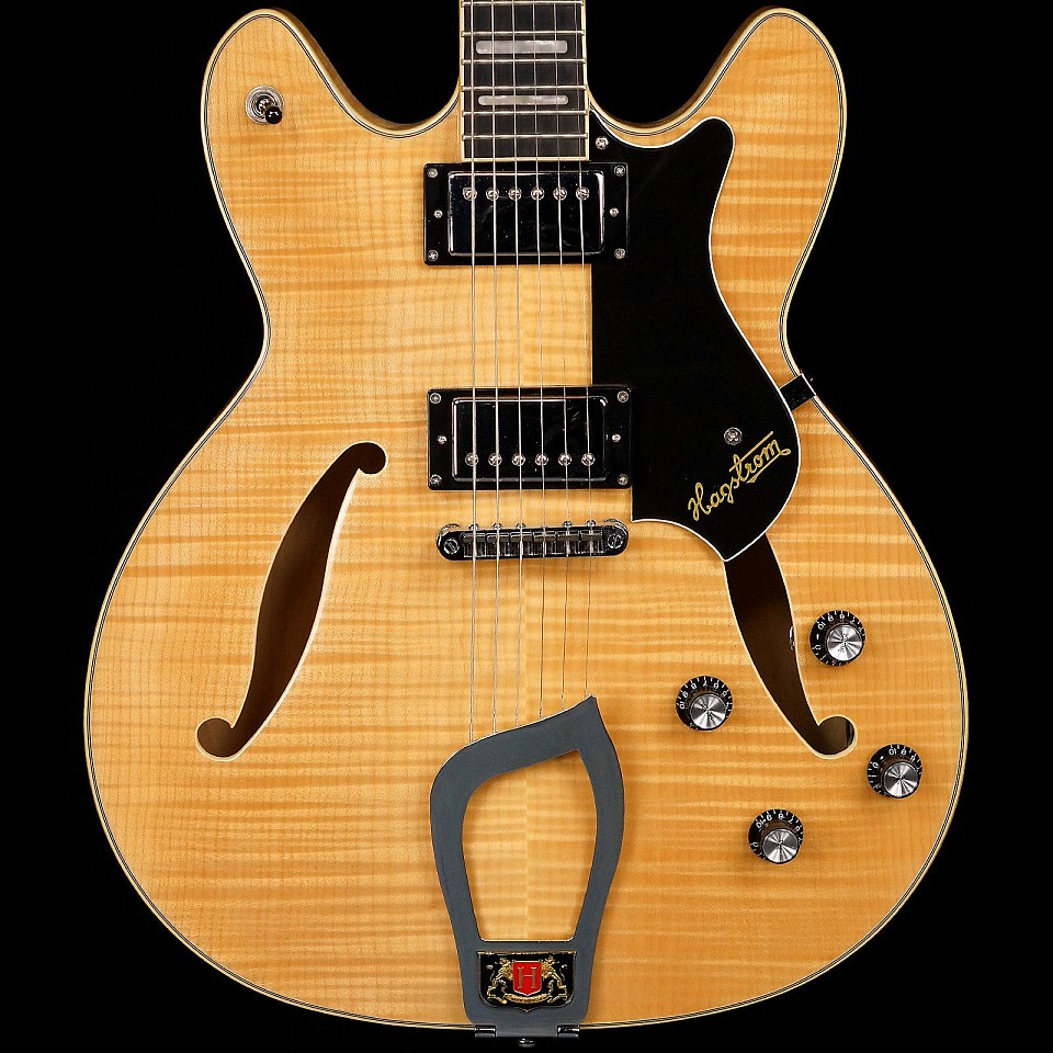 HAGSTROM Guitars, Viking Deluxe (Natural Flame), 2011
Maple body and neck, Rosewood fretboard
Product Specs 
Condition: Excellent 
Make: Hagstrom 
Model: Viking Deluxe 
Finish: Natural 
Categories: Semi-Hollow 
Year: 2011 
Made In: Sweden
G-HAGSTROM-001